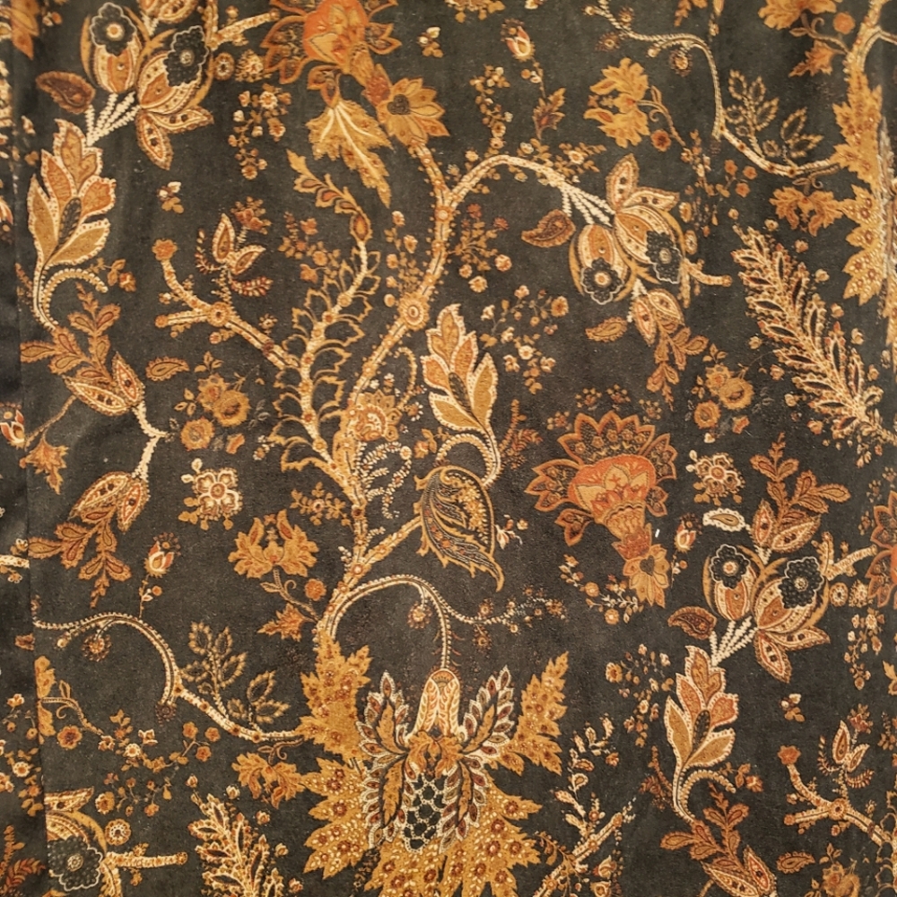 90's Vintage Paisley Tailored Skirt - Picture 3 of 3